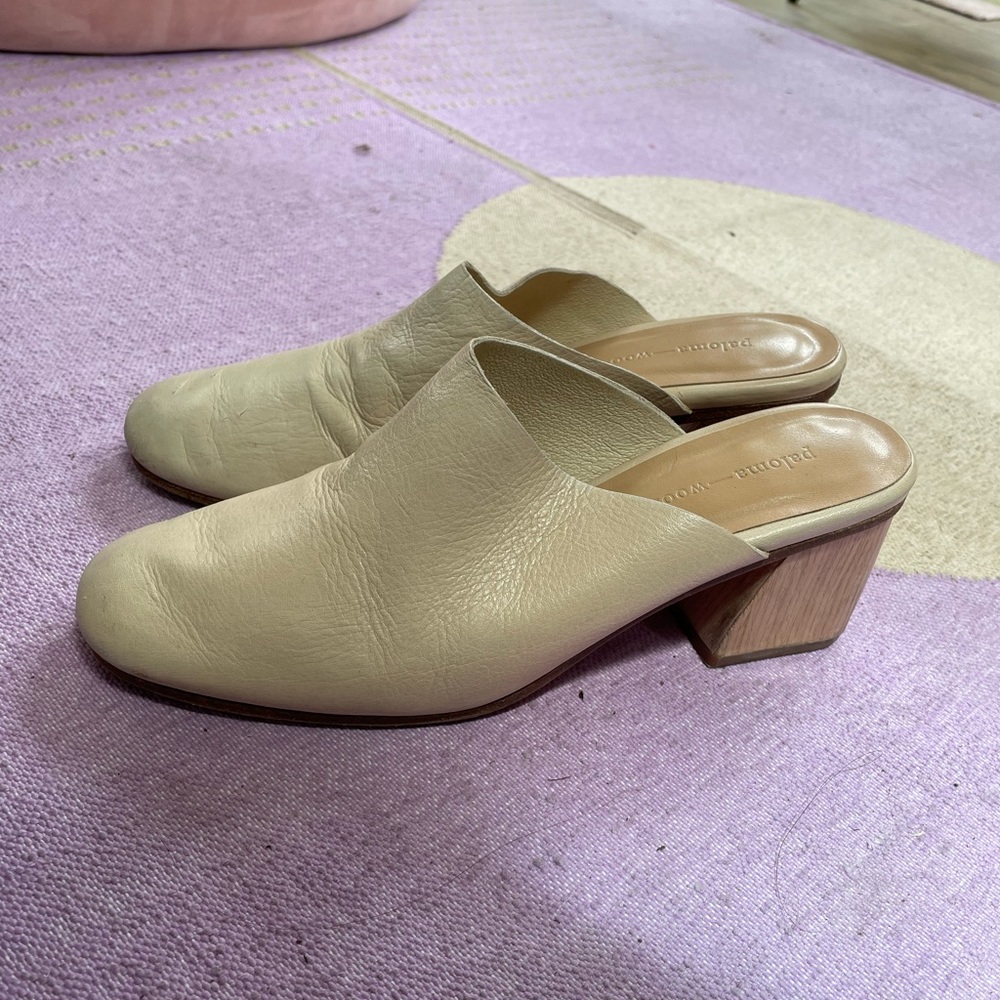 Paloma Wool Mules with Heel - cream - size 38